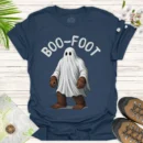 Bigfoot Boo-Foot Halloween Tee – Spooky Ghost Adventure Shirt - blue