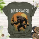 Bigfoot Workout Tee – Massquatch Halloween & Outdoor Shirt - green