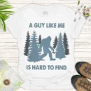 Sasquatch Adventure Tee – Funny Bigfoot Outdoor Shirt - white